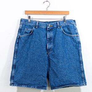 Wrangler Jean Shorts Jorts 36 Y2K Streetwear Skater Grunge Hip Hop